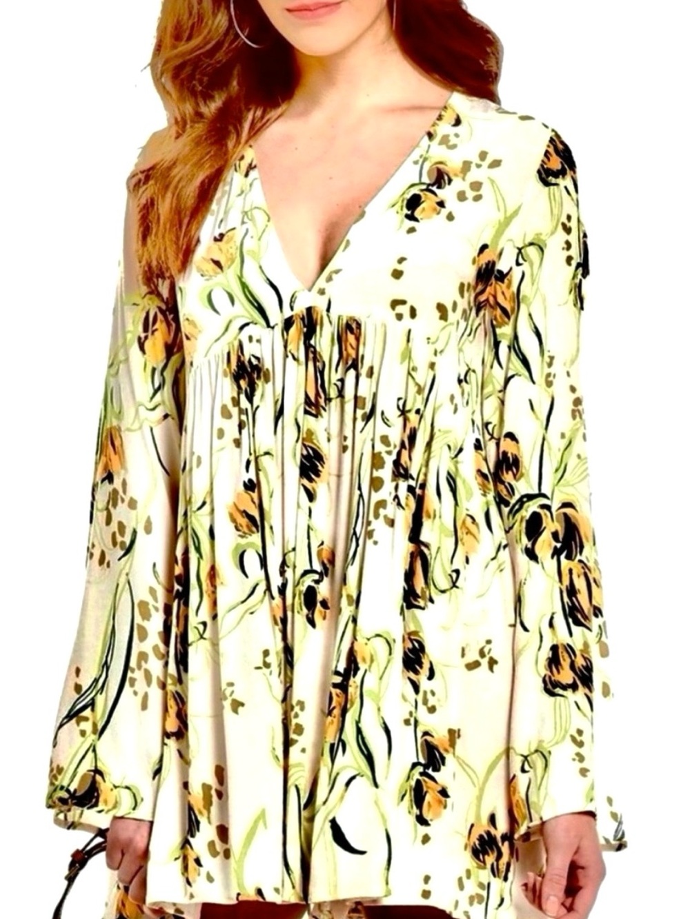 🌺🎉HP🎉🌺 NWT Free People Bella Floral Print Top - Picture 11 of 15